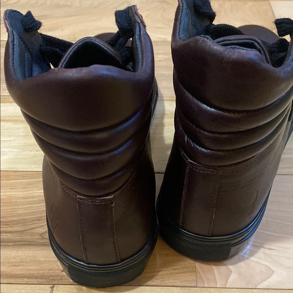 Rudsak Burgundy Leather High-Top Sneakers - Picture 3 of 17